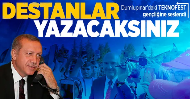 Başkan Erdoğan, Dumlupınar Şehitliği'ni ziyaret eden gençlere hitap etti: "İnanıyorum ki yeni destanlar yazacaksınız"