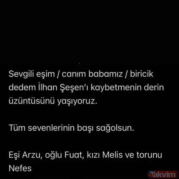Usta sanatçıya veda! İlhan Şeşen son yolculuğuna uğurlandı | Eşi son aylarını anlattı - 2