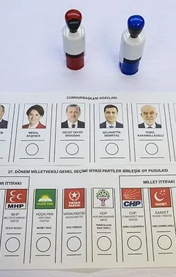 İşte 24 Haziran seçimlerinde kullanılacak oy pusulaları