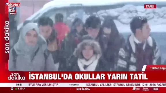İstanbul'da eğitime bir gün ara verildi