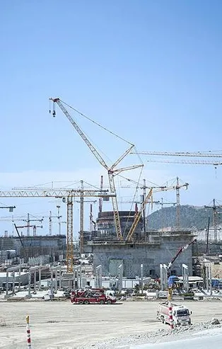 Türkiye'nin ilk nükleer enerji santrali Akkuyu NGS'de çalışmalar 2023 hedefi için hız kesmeden devam ediyor