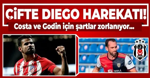 Çifte Diego harekatı! Beşiktaş Costa ve Godin için şartları zorluyor...