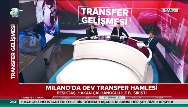 Beşiktaş Başkanı Fikret Orman, Hakan Çalhanoğlu için Milan yöneticileri ile el sıkıştı