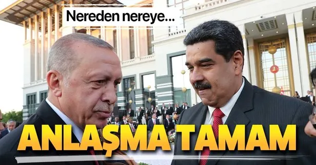 Başkan Erdoğan ile Venezuela Cumhurbaşkanı Maduro’nun iradesiyle başlatılan anlaşma tamamlandı