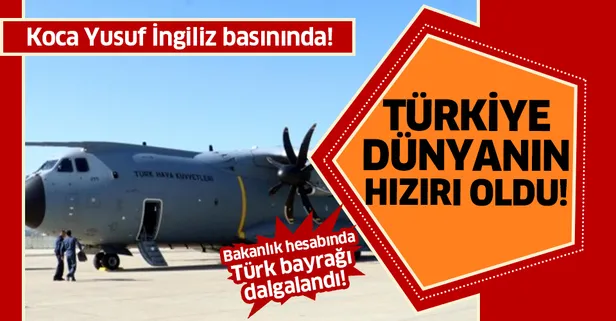 Türkiye'den koronavirüsle mücadele eden İngiltere'ye yardım eli! Koca Yusuf İngiliz basınında!