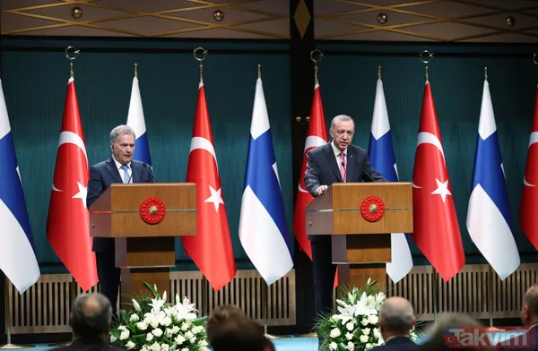 Başkan Erdoğan, Finlandiya Cumhurbaşkanı Niinistö'yü karşıladı! Dikkat çeken kareler... - 16