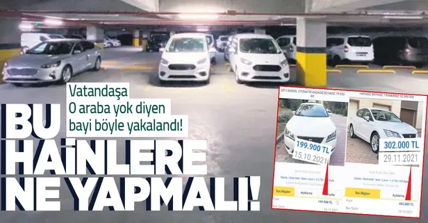 Amaçları karaborsa yaratıp vatandaşı mağdur etmek! İstanbul'da sıfır araçları otoparka sakladılar