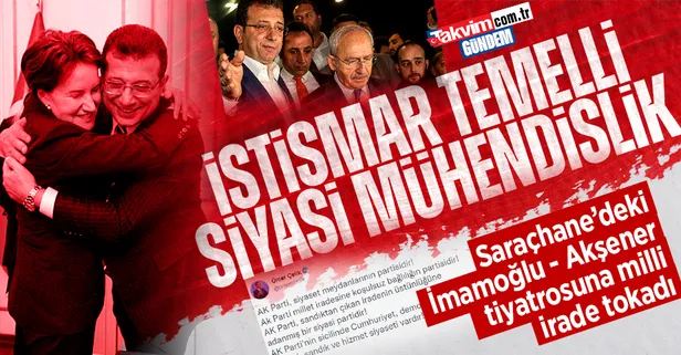 CHP'li İBB Başkanı Ekrem İmamoğlu'nun Saraçhane tiyatrosuna AK Parti'den sert tepki: "Tam bir istismar siyasetidir"