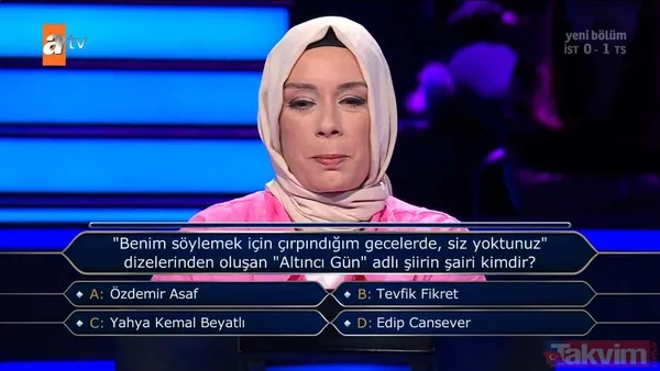 Kenan İmirzalıoğlu'nun sunduğu Kim Milyoner Olmak İster'de hareketleri ve cevaplarıyla geceye damga vuran yarışmacı! - 47