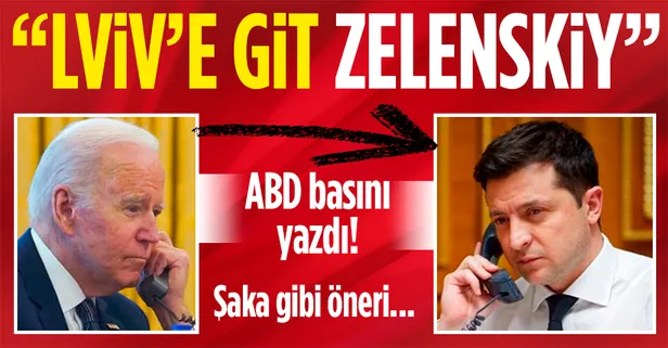 ABD'den Ukrayna lideri Vladimir Zelenskiy'e 'güvenlik için Lviv'e git' önerisi!
