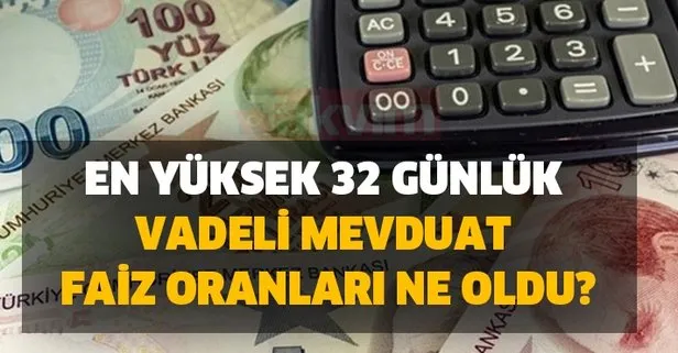 vadeli mevduat faizleri son dakika