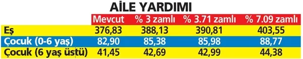 Emekliye 492 TL ek gelir! Memurlara zamlı aile yardımı - 8