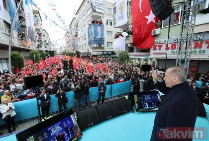 Başkan Erdoğan Bahçelievler’de coşkulu kalabalığa seslendi: Pazar günü onlara haddini bildirmek benim milletimin görevi
