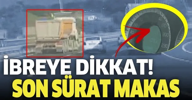 İstanbul’da pes dedirten görüntü! 120 km hızla makas atarak ilerleyen hafriyat kamyonu kamerada