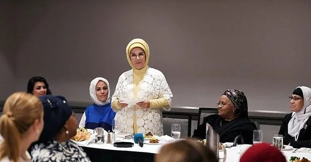 Emine Erdoğan, ABD’li Müslüman toplumun kadın temsilcileriyle buluştu