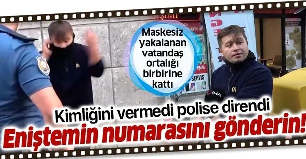 Son dakika: Tuzla’da maskesiz şahıs polisi tehdit etti: Bana teşkilatın numarasını gönderin