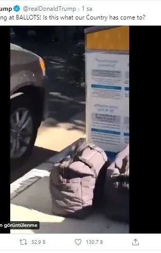 Tartışmalı ABD seçimlerinde şoke eden görüntü! Trump paylaştı: Oy pusulaları çöplerden toplanıp çantalara konuldu