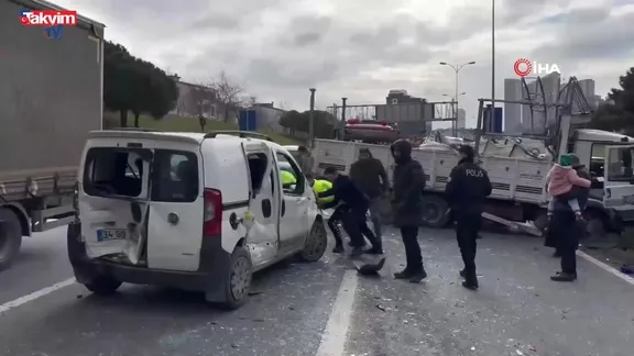 TEM Bağlantı Yolu’nda feci kaza: 8 yaralı