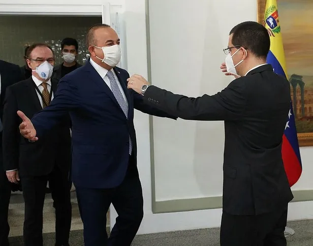 Dışişleri Bakanı Mevlüt Çavuşoğlu Venezuela Dışişleri Bakanı Jorge Arreaza ile görüştü-1