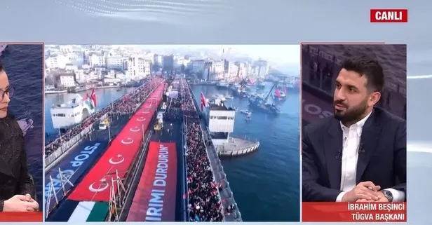 Gazze için Galata'ya... TÜGVA Başkanı İbrahim Beşinci A Haber'de: Dünyanın sessizliğini bozalım