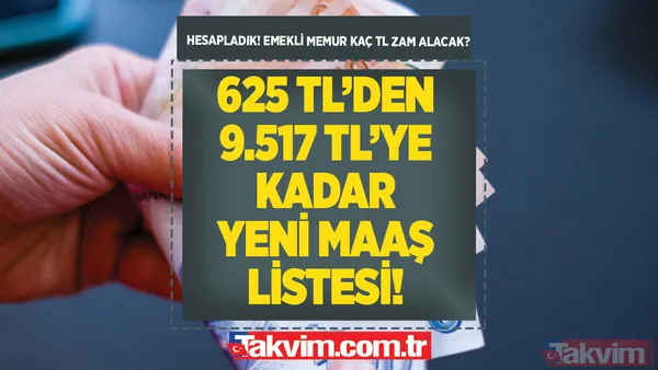 SSK, Bağkur, emekli, memur %41 zamlı aylıklar için kum saati doluyor! 625 TL'den 9.517 TL'ye kadar yeni maaş listesi! Hesapladık! - 1