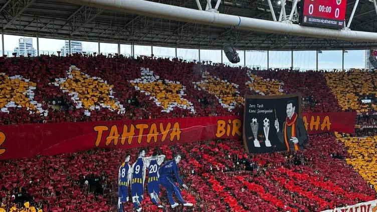 ÖZEL I ﻿Galatasaray’dan Fenerbahçe derbisinde özel koreografi! İşte o görüntüler...
