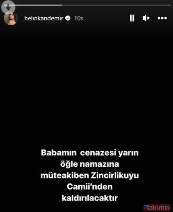 Babası 47 yaşında kan kanserinden hayatını kaybetmişti! Genç oyuncu Helin Kandemir'in babasının tabutu başında gözyaşlarına hakim olamadı - 10