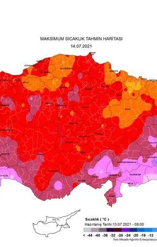 HAVA DURUMU | Meteoroloji harita paylaşarak uyardı! Kavrulacağız!