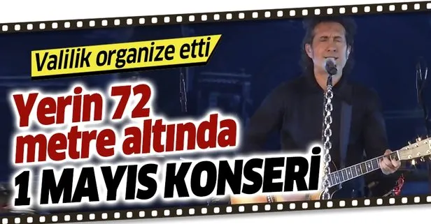Son dakika: Ünlü sanatçı Kıraç’tan yerin 72 metre altında 1 Mayıs konseri | İstanbul Valiliği organize etti