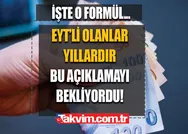EYT’li olanlar yıllardır bu açıklamayı bekliyordu! Emekli olma yaşı düştü, erken emeklilik yolları açıldı... İşte o formül...
