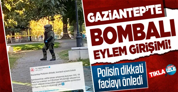 Son dakika: İçişleri Bakanlığı duyurdu! Gaziantep'te polisin dikkati sayesinde bombalı eylem engellendi