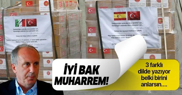 Türkiye’nin koronavirüse karşı uluslararası dayanışması CHP’li Muharrem İnce’yi rahatsız etti
