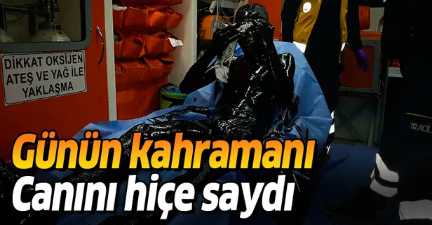 Günün Kahramanı! Kedi için canını hiçe saydı