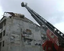 Güngören’de 5 katlı binanın çatısı çöktü: 1 yaralı