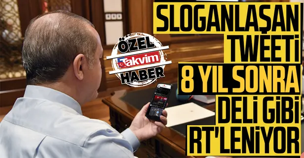 Başkan Recep Tayyip Erdoğan'ın 'Tencere tava hep aynı hava' tweeti tekrar defalarca paylaşıldı