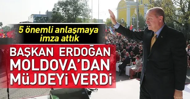 Başkan Erdoğan Gagauz Türklerine müjdeyi verdi