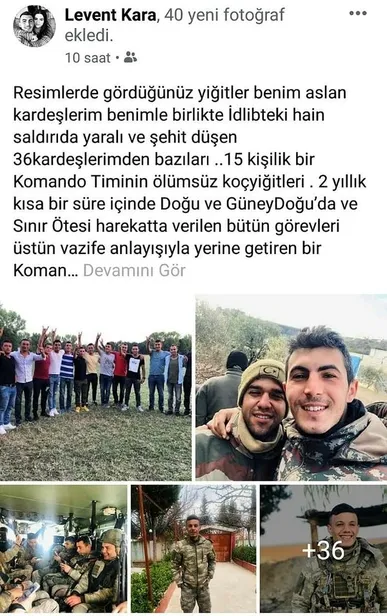 İdlib'deki kalleş saldırıdan yaralı kurtulan Uzman Çavuş Levent Kara'dan yürek dağlayan paylaşım!-1