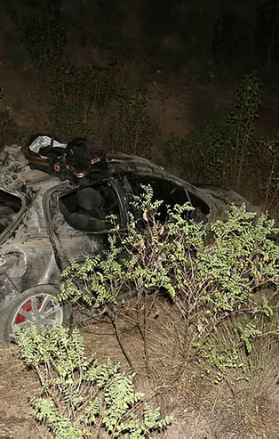 Son dakika: Çankırı'da feci kaza! 150 metrelik uçurumdan yuvarlandı