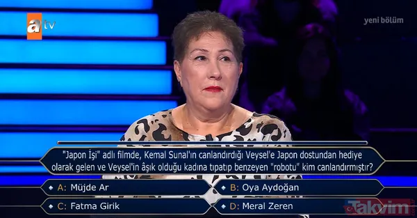 Yeşilçam, Kemal Sunal ve Fatma Girik... Kim Milyoner Olmak İster'de Japon İşi rüzgarı! Kenan İmirzalıoğlu... - 2