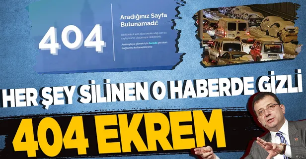 CHP'li İBB karla mücadelede sınıfta kaldı İstanbullu perişan oldu! Rezaleti 2017 tarihli kar haberini silerek örtmeye çalıştılar