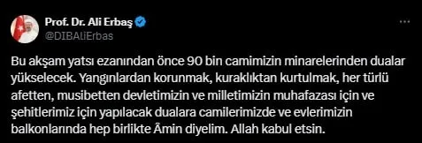 90 bin camide eller semaya yükseldi! Kuraklık, afetler ve şehitler için dualar idrak edildi-3