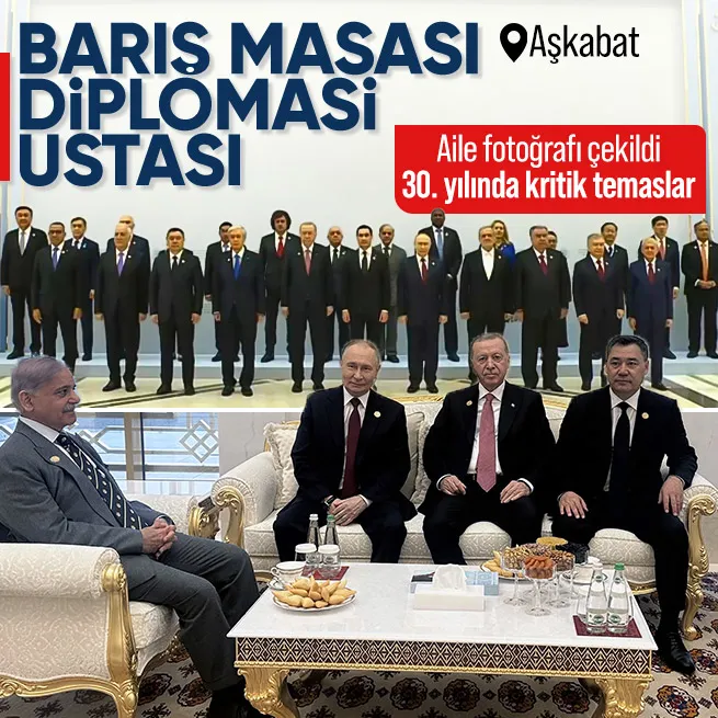 Başkan Erdoğandan Türkmenistan çıkarması! Liderlerle bir araya geldi