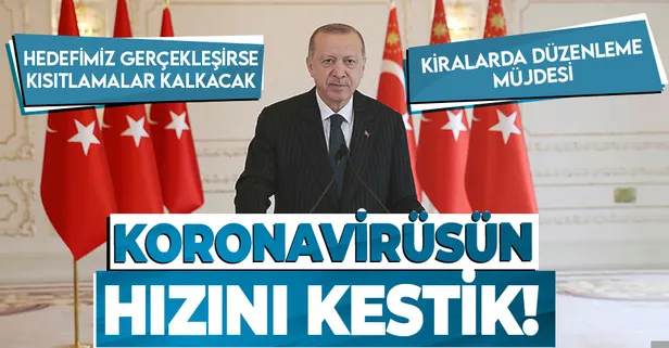 Başkan Erdoğan dün katıldığı açılış konuşmasında Covid-19 tedbirlerine vurgu yaptı! "Koronavirüsün hızını kestik"