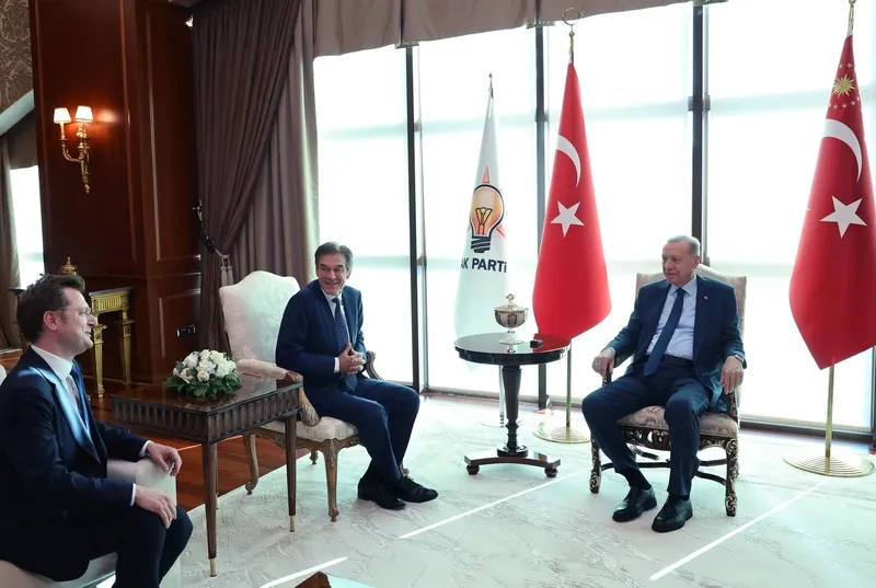 Başkan Erdoğan, Prof. Dr. Mehmet Öz'ü AK Parti Genel Merkezi'nde kabul etti-2