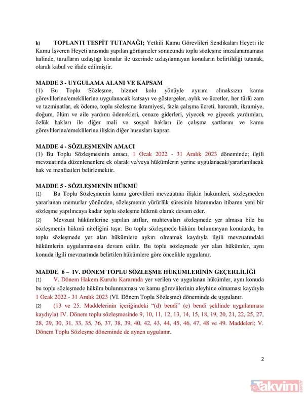Sendikalar memur ve memur emeklisi için ne talep etti? Memur toplu sözleşme zammı yüzde kaç? İşte detaylar... - 6