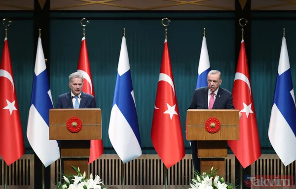 Başkan Erdoğan, Finlandiya Cumhurbaşkanı Niinistö'yü karşıladı! Dikkat çeken kareler... - 13