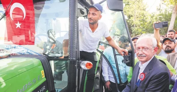 Traktör var mazot yok! Ekrem İmamoğlu ile mazot dağıtım törenine giden Kılıçdaroğlu'nun pompa elinde kaldı