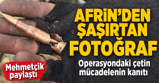 Afrin'den sıcak kare! Sırrı çözülemedi