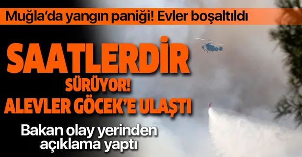 Son dakika: Muğla'da korkutan yangın kontrol altına alındı