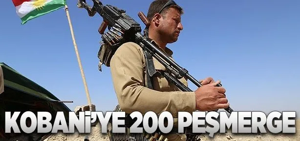 Kobani’ye 200 Peşmerge